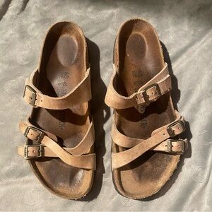 Birkenstock Dark Brown Leather Footbed